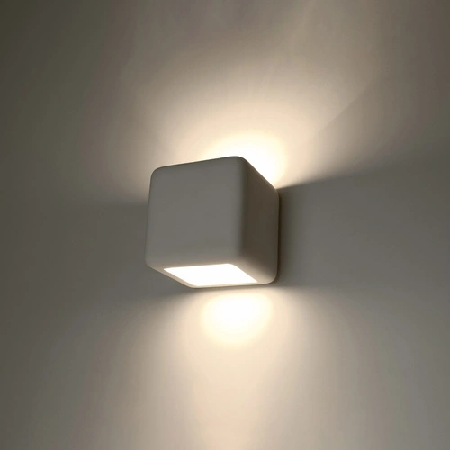 Kinkiet ścienny ceramiczny NESTA biały nowoczesny do salonu i sypialni Sollux Lighting