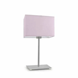 Lampka nocna do sypialni AMALFI nowoczesna fioletowa z abażurem metalowa LYSNE 40 cm