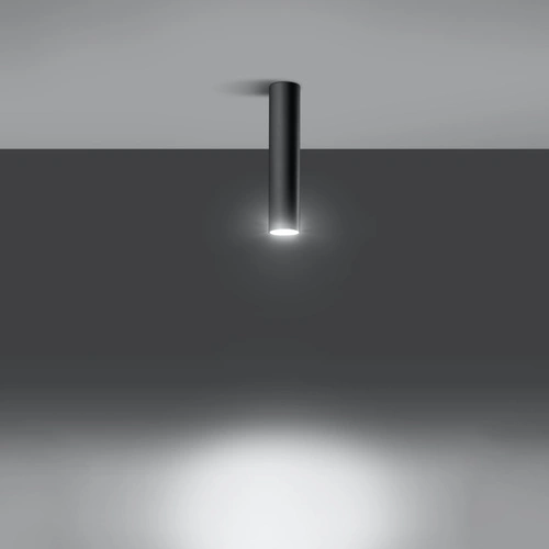 Plafon sufitowy czarny nowoczesny metalowy Lagos 30 do salonu kuchni sypialni