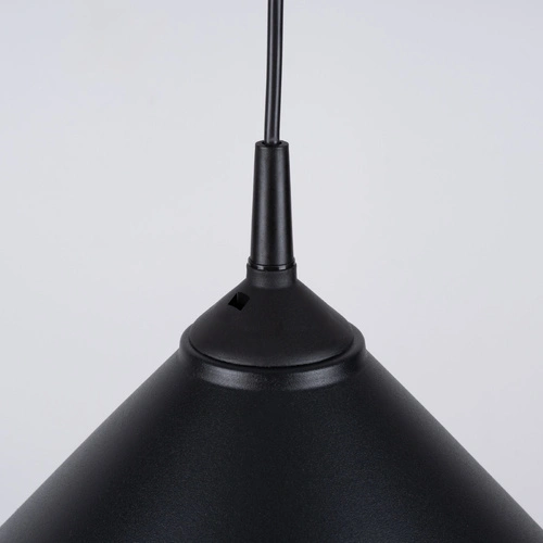 Lampa wisząca ZUMA czarna nowoczesna stalowa do salonu kuchni i nad stół 30 cm