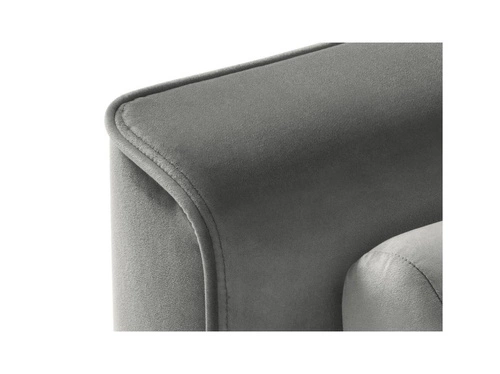 Narożnik z funkcją spania Leona Light Grey Velvet Lewostronna kolor nóg złoty