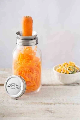 Słoik z tarką-spirala do warzyw KILNER