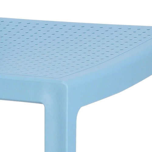 Krzesło ogrodowe z tworzywa sztucznego Emi niebieskie SCAB Design, sztaplowane, łatwe czyszczenie