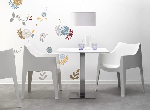 Krzesło ogrodowe z tworzywa sztucznego Coccolona SCAB Design pomarańczowe z podłokietnikami