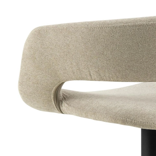 Hoker Grace beżowy tapicerowany z oparciem regulowany nowoczesny do kuchni i wyspy Actona