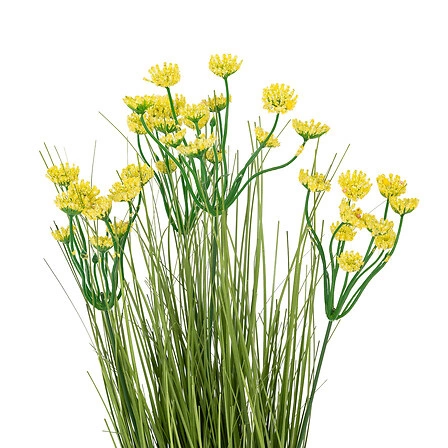 Atmosphera bukiet sztucznych polnych kwiatów żółtych jak żywe do salonu lub na balkon 58 cm