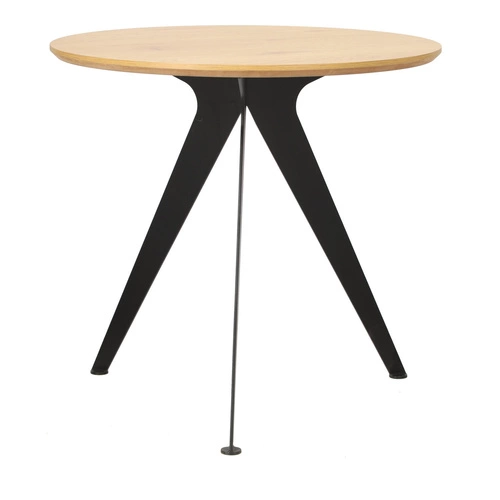 Stół Lofty Round 80 czarny/naturalny      Outlet