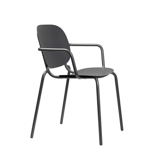 Krzesło SI-SI Arm antracyt metalowe