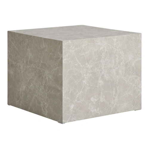 Prague zestaw 2 stolików kawowych kwadratowych szary marmur nowoczesny