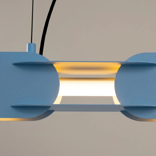Lampa wisząca LED CHAIN 158 błękitna nowoczesna do jadalni