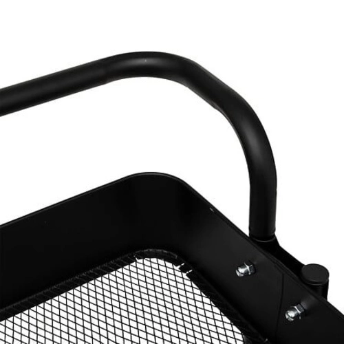 Wózek Black Edition 3-poziomowy czarny metalowy