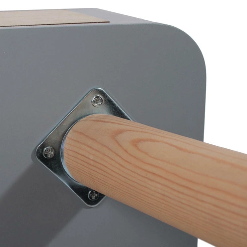 Szafka nocna szara drewniana 35 cm skandynawska z szufladą Enano Intesi