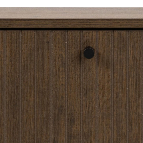 Szafka na buty Albany Actona wisząca dąb dymiony z ryflowanym frontem do przedpokoju 71 cm