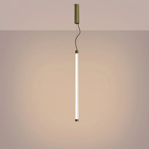 TRANG lampa wisząca LED nad wyspę oliwkowa regulowana 3000K