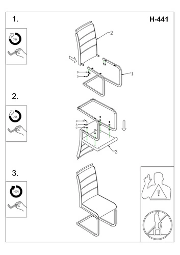 Krzesło tapicerowane H-441 Intesi ekoskóra czarno-białe na płozach nowoczesne do jadalni