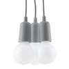 Lampa wisząca DIEGO 3 szara