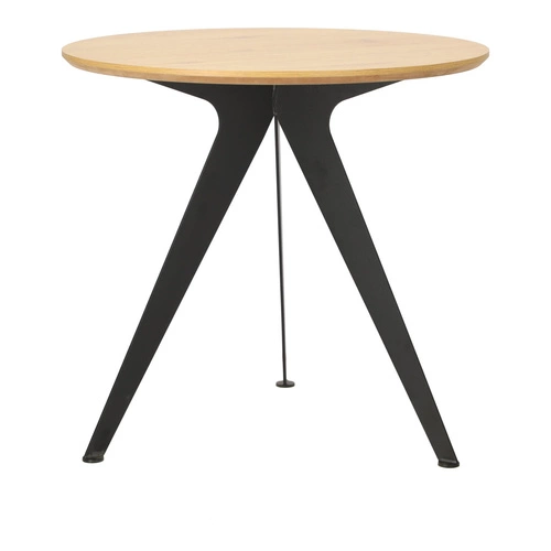 Stół Lofty Round 80 czarny/naturalny      Outlet