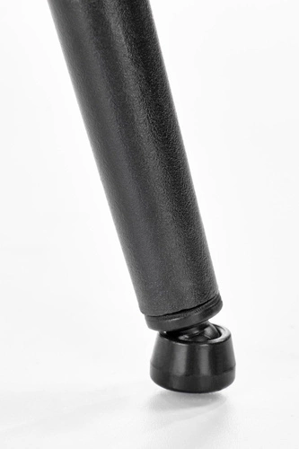 Krzesło tapicerowane Malva pepitka czarne białe welur do jadalni nowoczesne Intesi