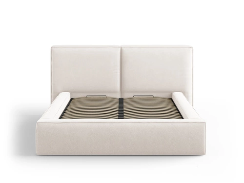 Łóżko Jodie II Light Beige Structured     Fabric 200x200