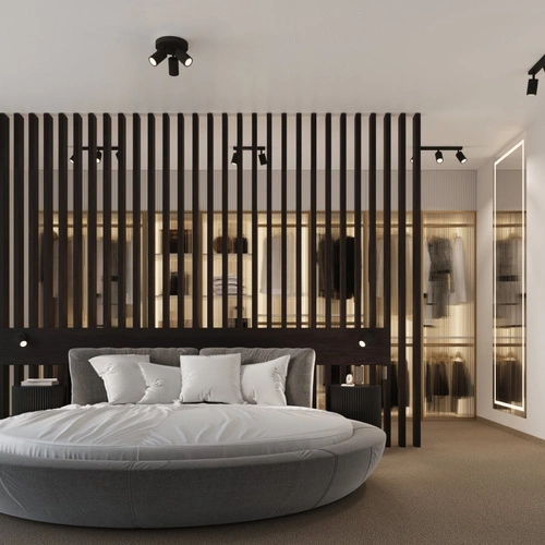 Kinkiet ścienny KARBON czarny nowoczesny aluminiowy z ruchomym kloszem do salonu i sypialni