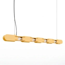 Lampa wisząca CHAIN 158 LED żółta nowoczesna nad wyspę