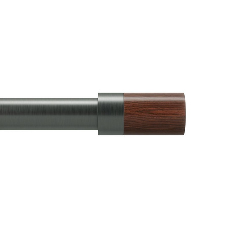 Karnisz Blok 183-365cm czarny mat