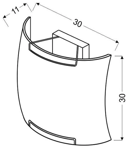 Plafon sufitowy Spring kwadratowy czerwony 30x30 szklany nowoczesny do salonu CANDELLUX
