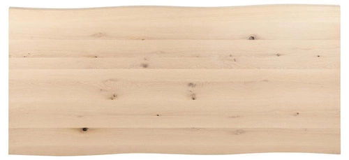 Stół do jadalni Malika 220x100 cm nowoczesny dąb bielony z czarnymi nogami Actona