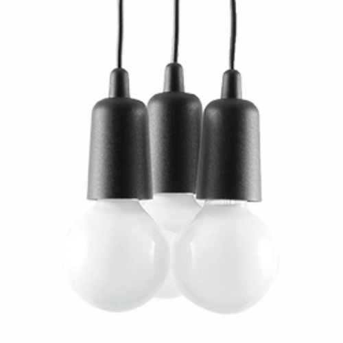Lampa wisząca DIEGO 3 czarna