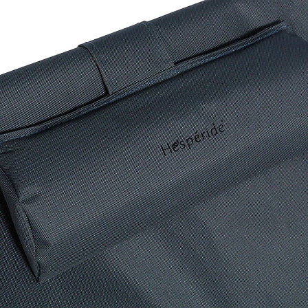 Leżak ogrodowy Bilbao szary składany stalowy na taras balkon odporny na warunki zewnętrzne