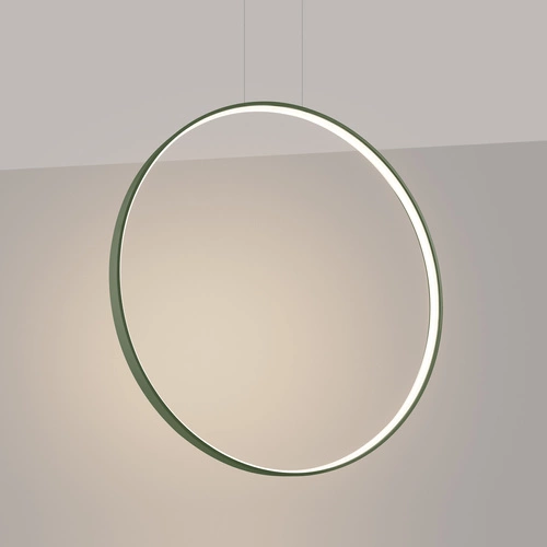 Lampa wisząca LED RIO 78 zielona oliwka nowoczesna do jadalni i salonu regulowana