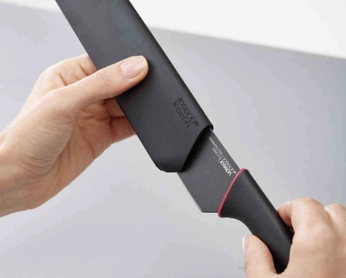 Joseph Joseph Slice&Sharpen zestaw noży kuchennych z ostrzałką do mięsa i warzyw czarny