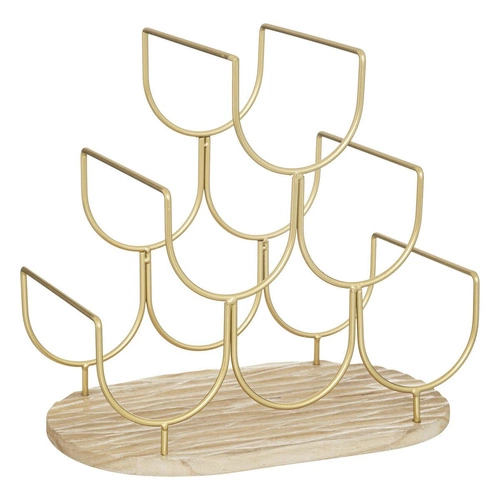 Stojak na butelki Rivi złoty