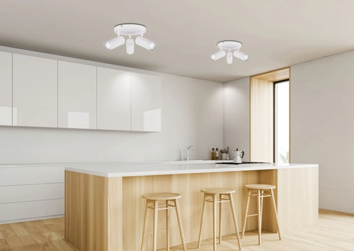 Plafon sufitowy Colly biały nowoczesny okrągły do salonu i sypialni 3xGU10 37cm