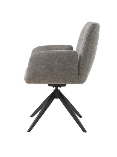 Krzesło obrotowe Roxana do jadalni tapicerowane z podłokietnikami