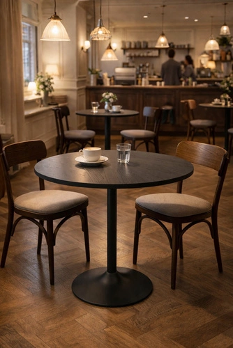 Stół Hvar 80cm czarny