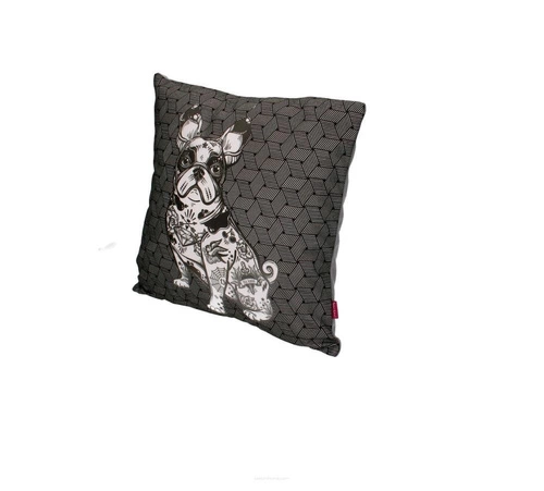 Poduszka dekoracyjna welurowa Bouled 40x40cm nowoczesna antyalergiczna do salonu Intesi