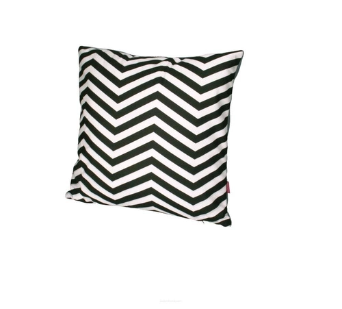 Poduszka dekoracyjna welurowa ZIGZAG Intesi nowoczesna do salonu i sypialni 40x40