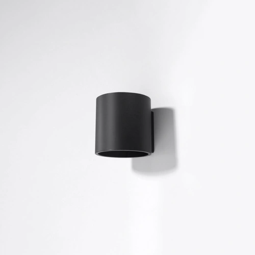 Kinkiet ścienny ORBIS czarny nowoczesny aluminiowy do salonu i sypialni Sollux Lighting