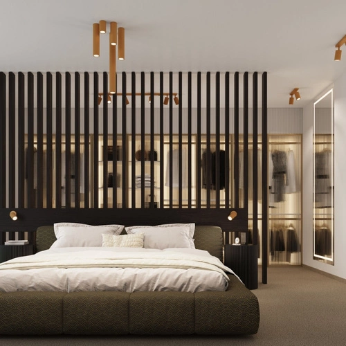 Plafon sufitowy KARBON 20 złoty glamour minimalistyczny do salonu i sypialni SOLLUX