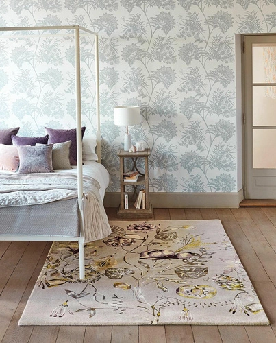 Dywan do salonu Quintessence Heather 140x200 klasyczny wełniany kwiatowy łatwy w czyszczeniu