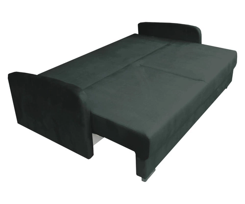 Sofa rozkładana z funkcją spania Urduna zielona skandynawska do salonu z pojemnikiem