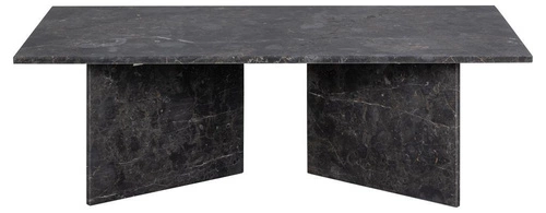 Stolik kawowy marmurowy Vega prostokątny brązowy nowoczesny do salonu Actona 140x70 cm