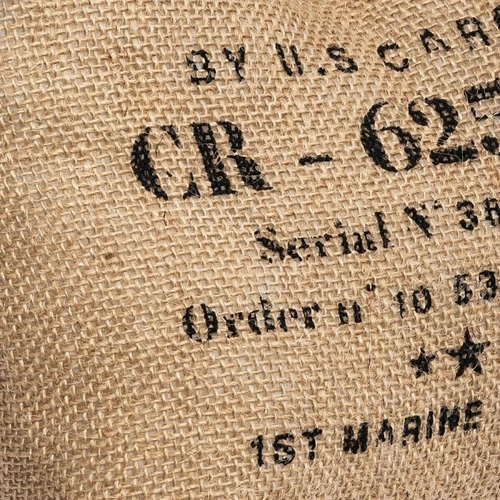 Stoper do drzwi Lotf Atmosphera jutowy z nadrukiem vintage do wnętrz boho i skandynawskich