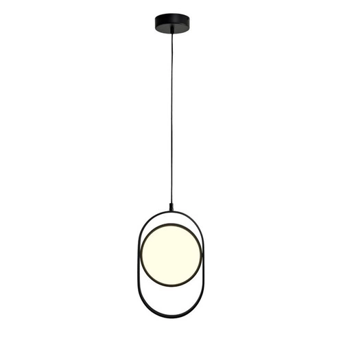 Lampa wisząca ELIPSE LED czarna 38 cm