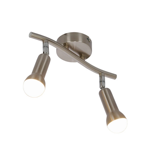 Lampa sufitowa Arc nowoczesna srebrna regulowana do salonu, kuchni lub jadalni 35 cm