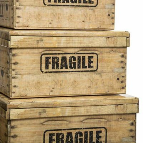 Zestaw 6 pudełek Fragile