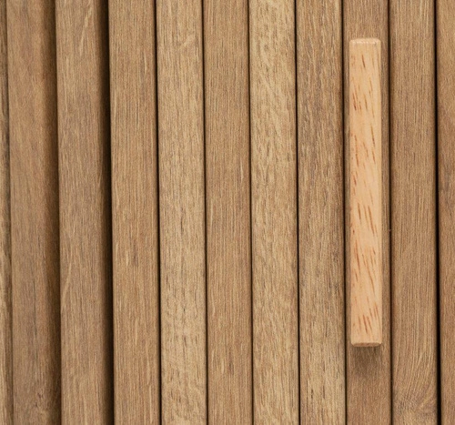 Komoda Colva 140 cm naturalna na wysokich nóżkach do salonu nowoczesna pojemna Atmosphera