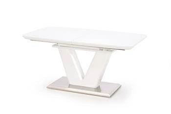Stół rozkładany do jadalni Venom biały połysk nowoczesny glamour 160-220x90 cm Intesi