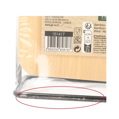 Zestaw 4 deski do krojenia bambusowe i metalowy stojak outlet